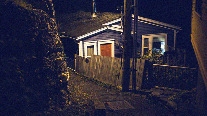 Yard during the night